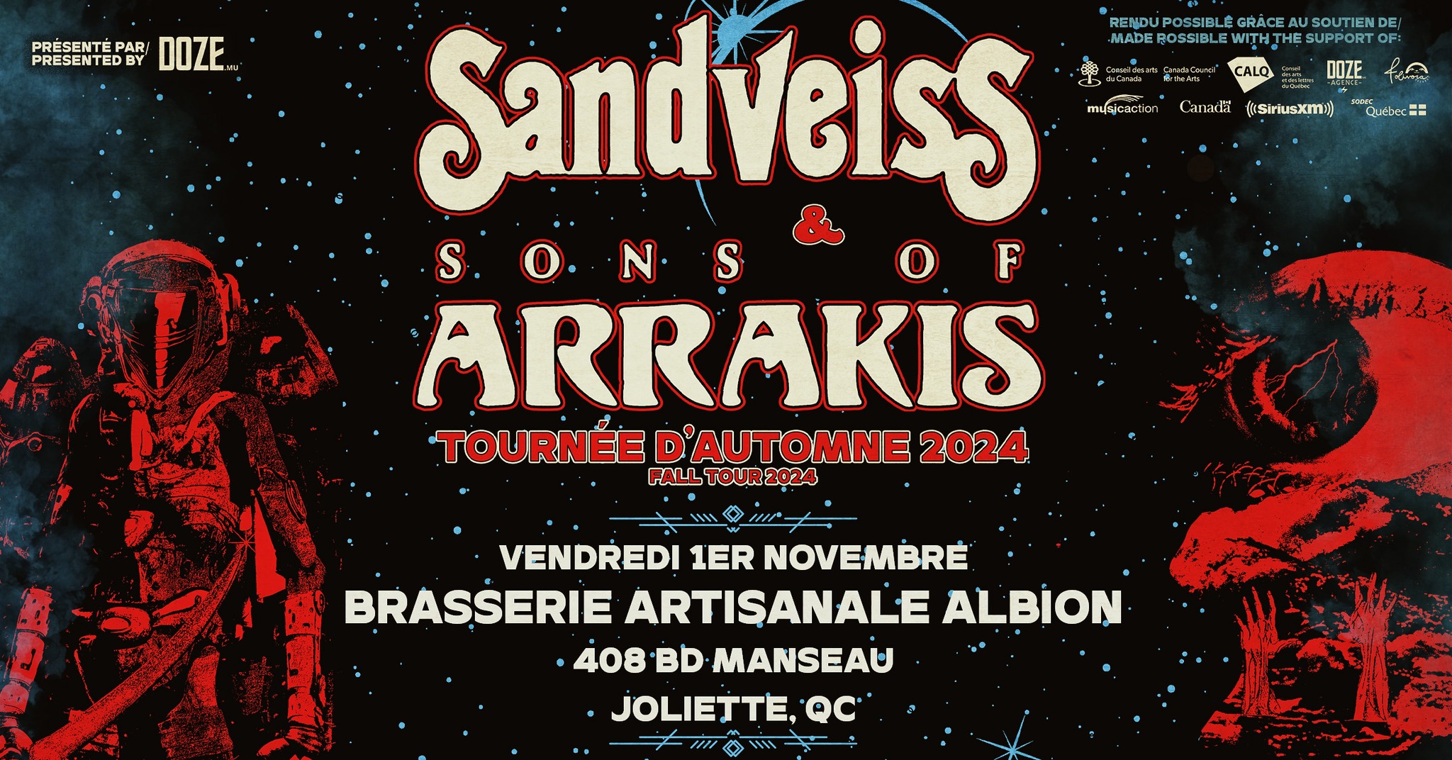 Sandveiss (Lancement d'album) + Sons of Arrakis